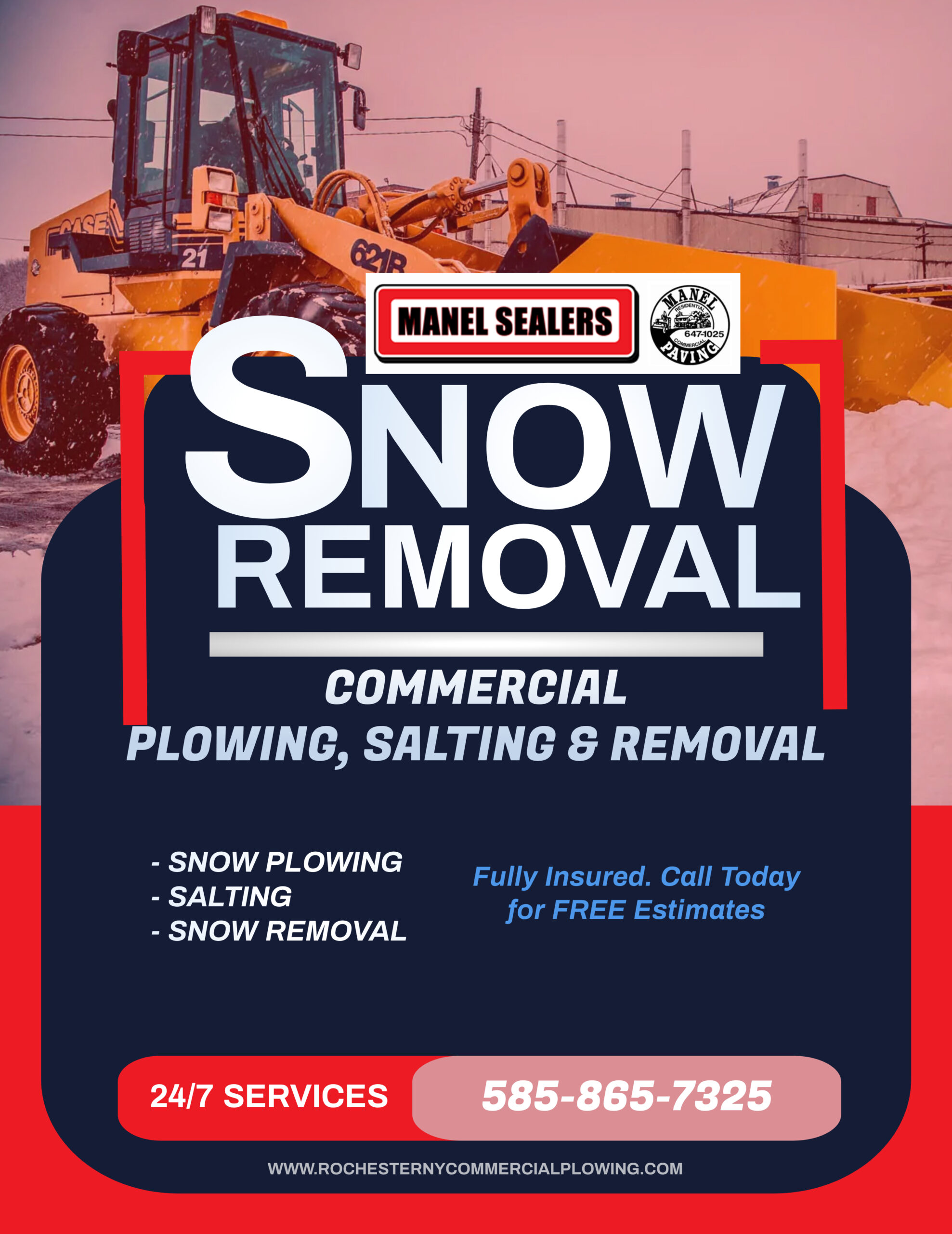 snow removal flyer